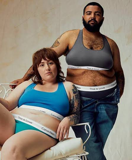 Calvin Klein campaign visual, 2023.